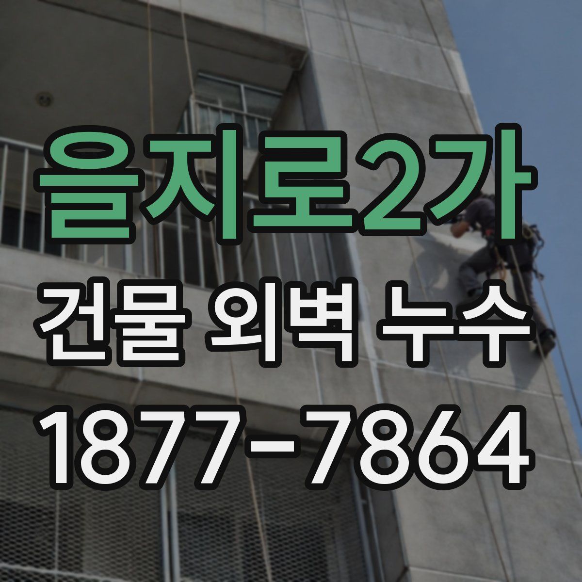을지로2가 건물 외벽 누수