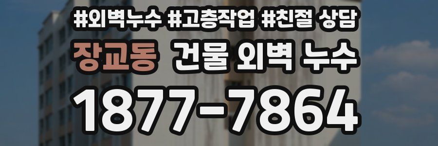 장교동 건물 외벽 누수
