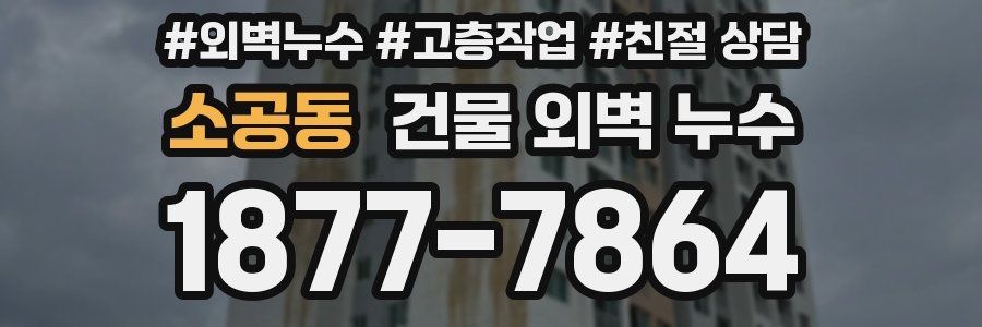 소공동 건물 외벽 누수