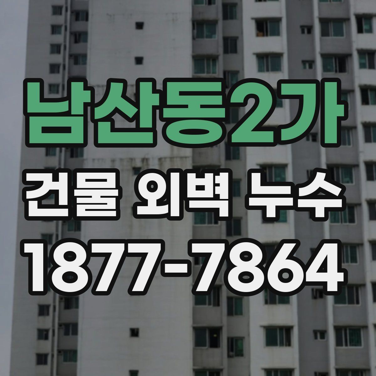 남산동2가 건물 외벽 누수 의심 시 사진으로 확인하는 방법