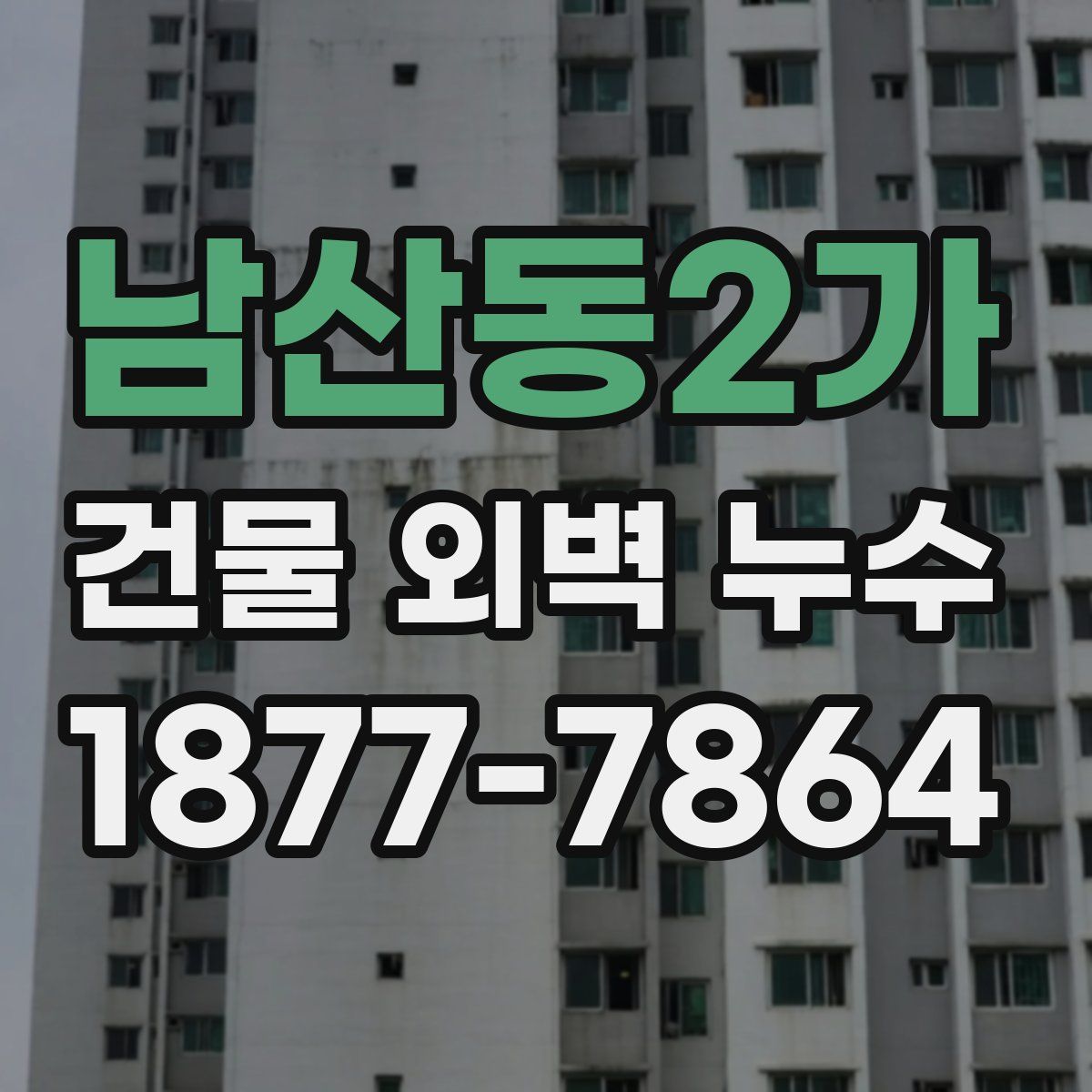 남산동2가 건물 외벽 누수