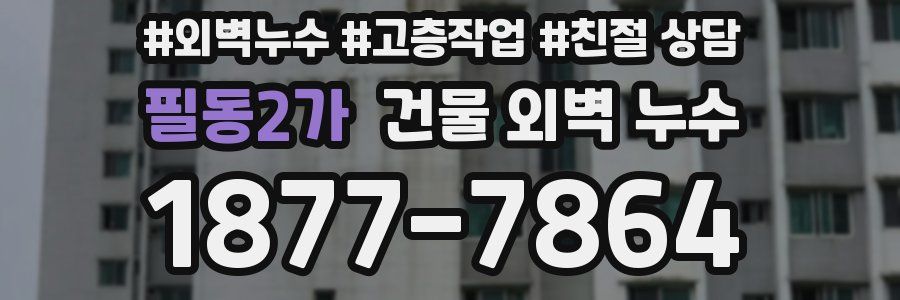 필동2가 건물 외벽 누수