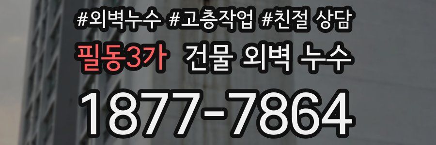 필동3가 건물 외벽 누수