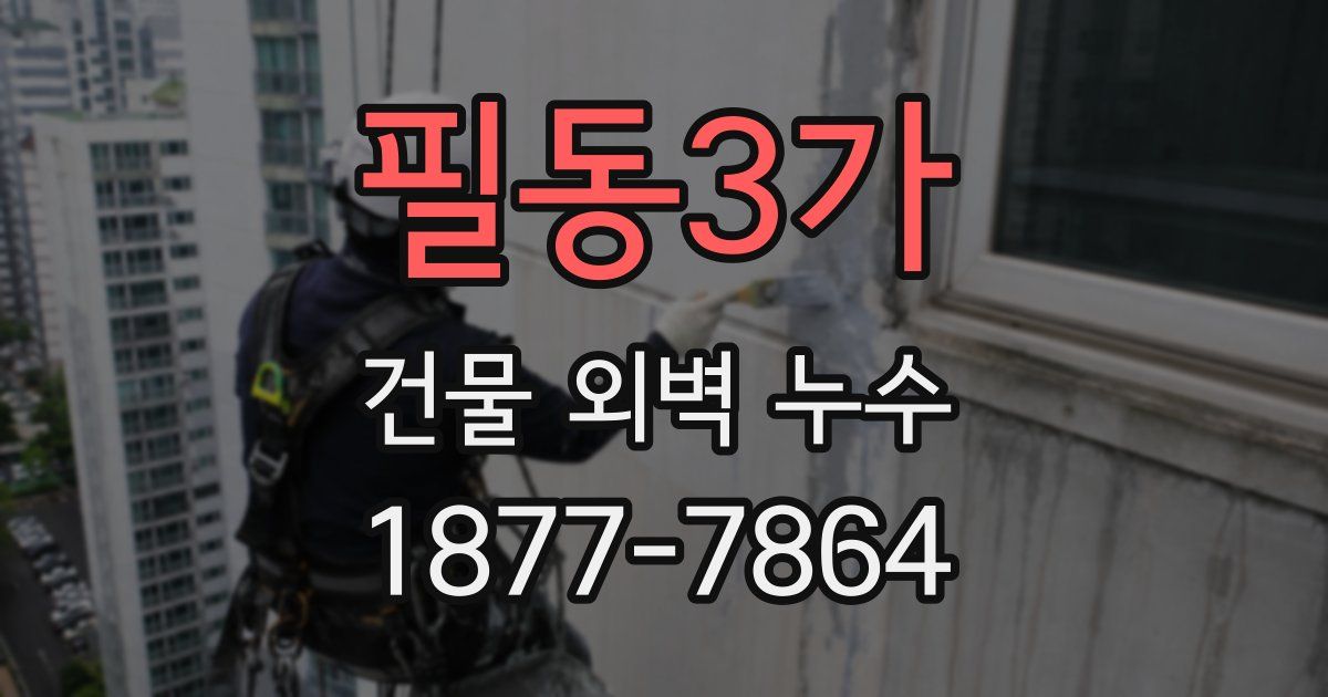 필동3가 건물 외벽 누수