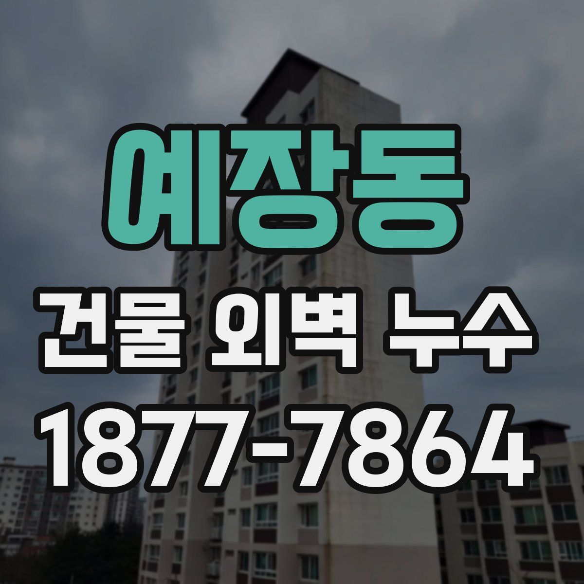 예장동 건물 외벽 누수