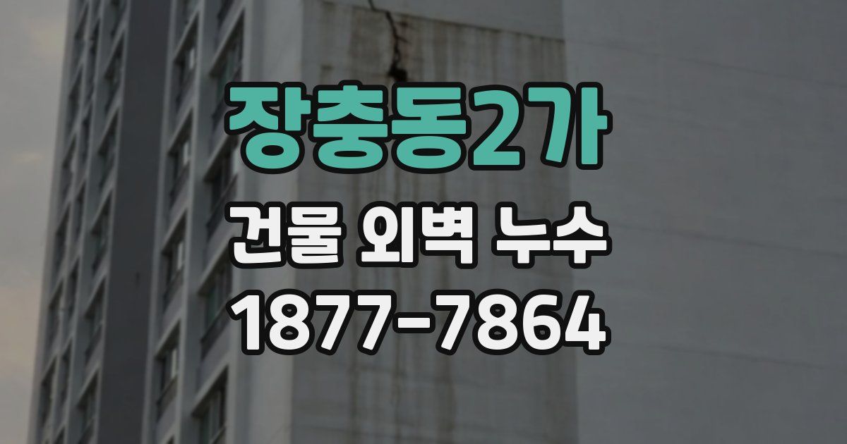장충동2가 건물 외벽 누수