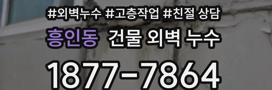 흥인동 건물 외벽 누수