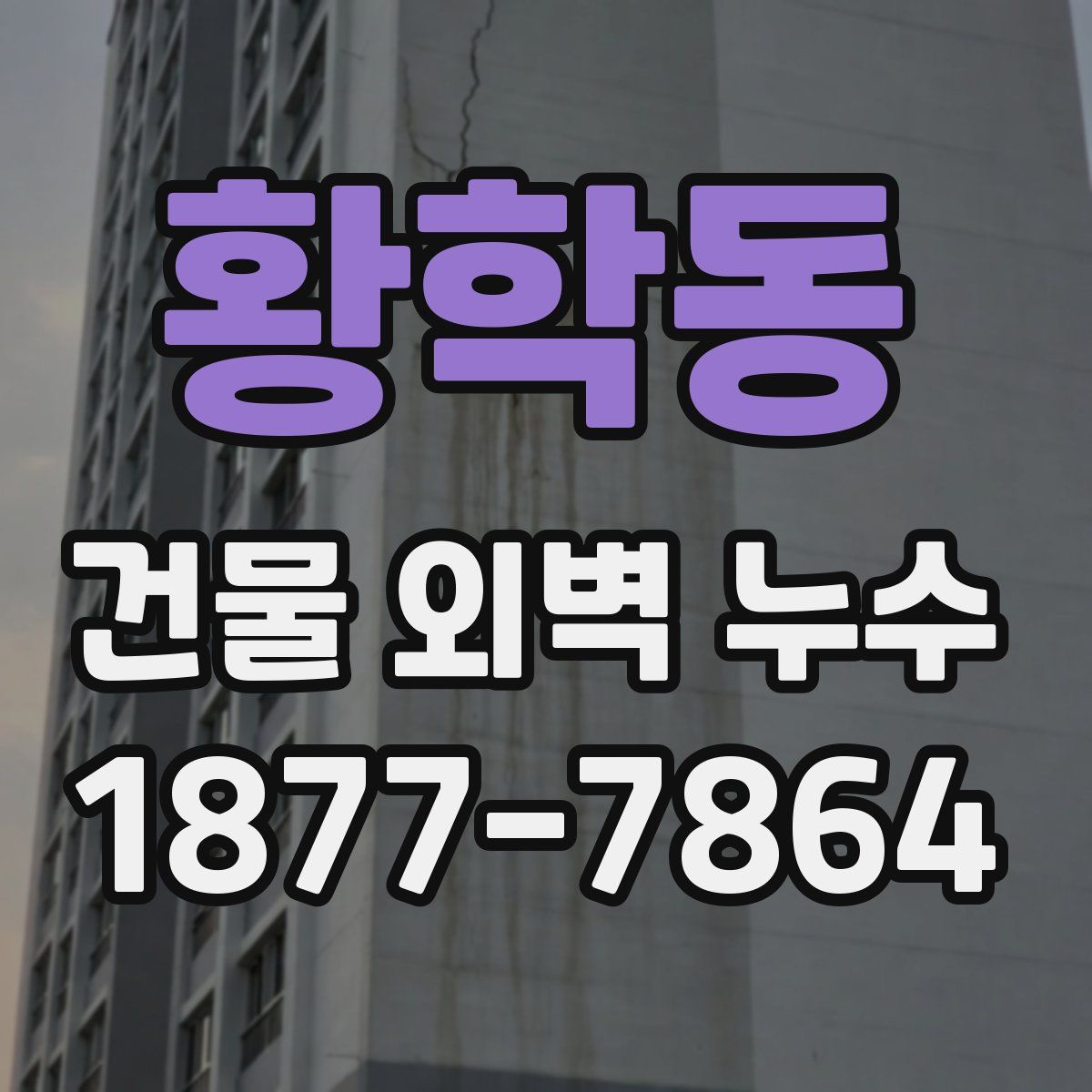 황학동 건물 외벽 누수