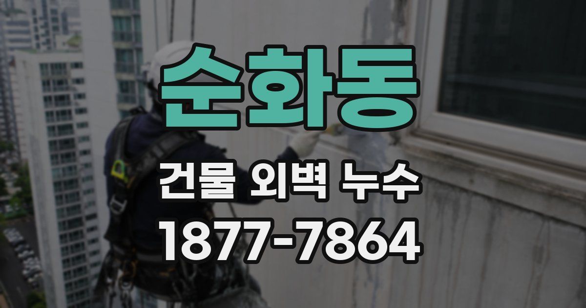 순화동 건물 외벽 누수