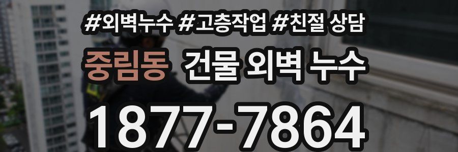 중림동 건물 외벽 누수