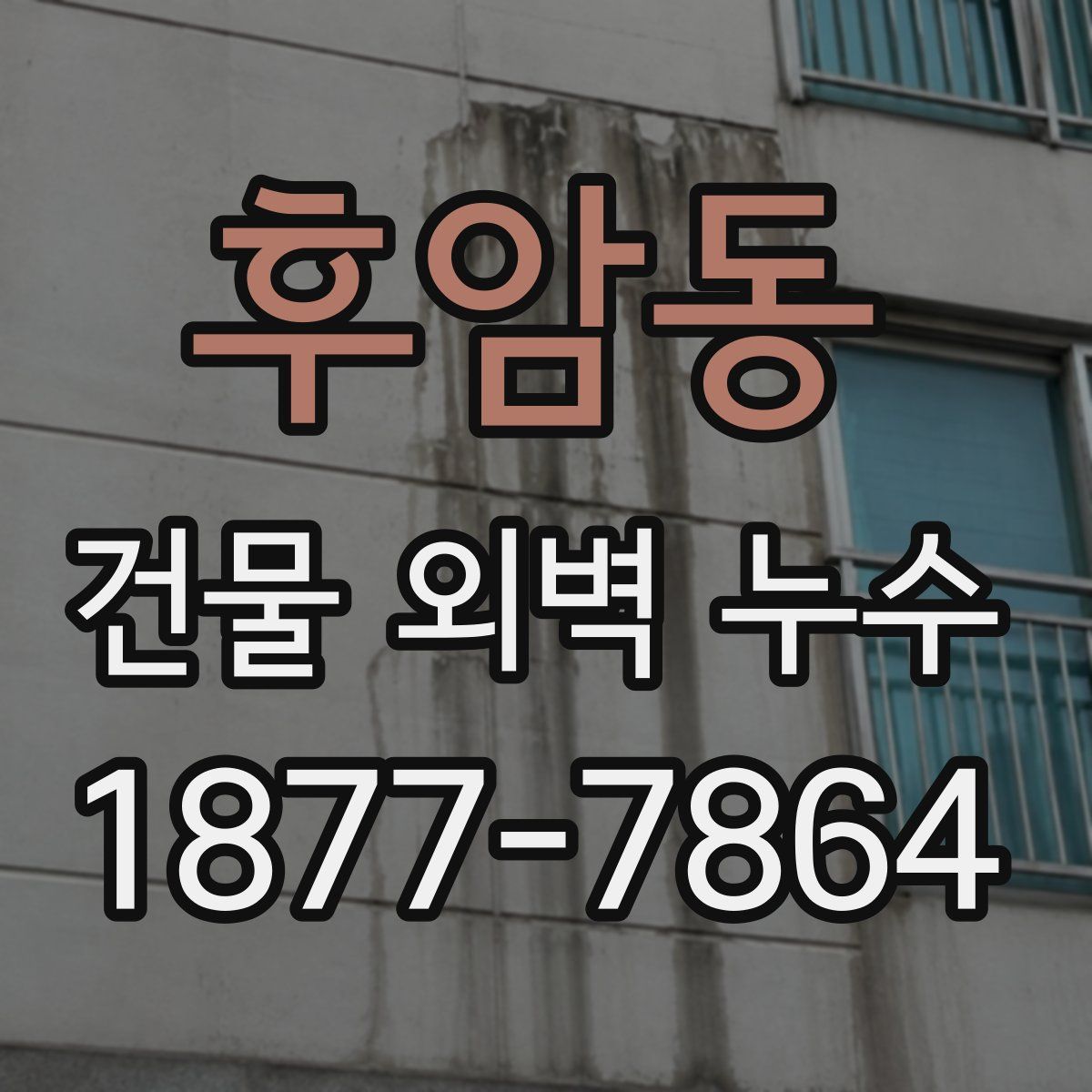 후암동 건물 외벽 누수