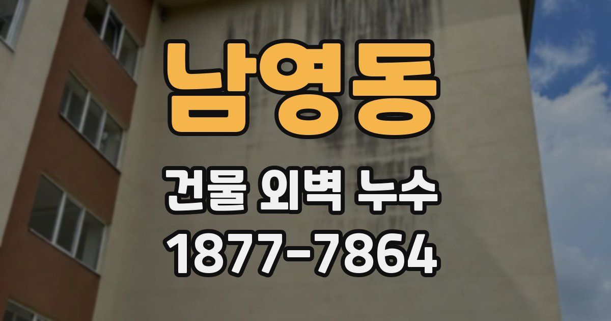 남영동 건물 외벽 누수