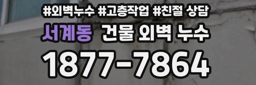 서계동 건물 외벽 누수