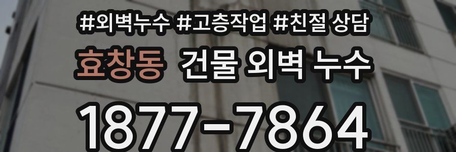 효창동 건물 외벽 누수