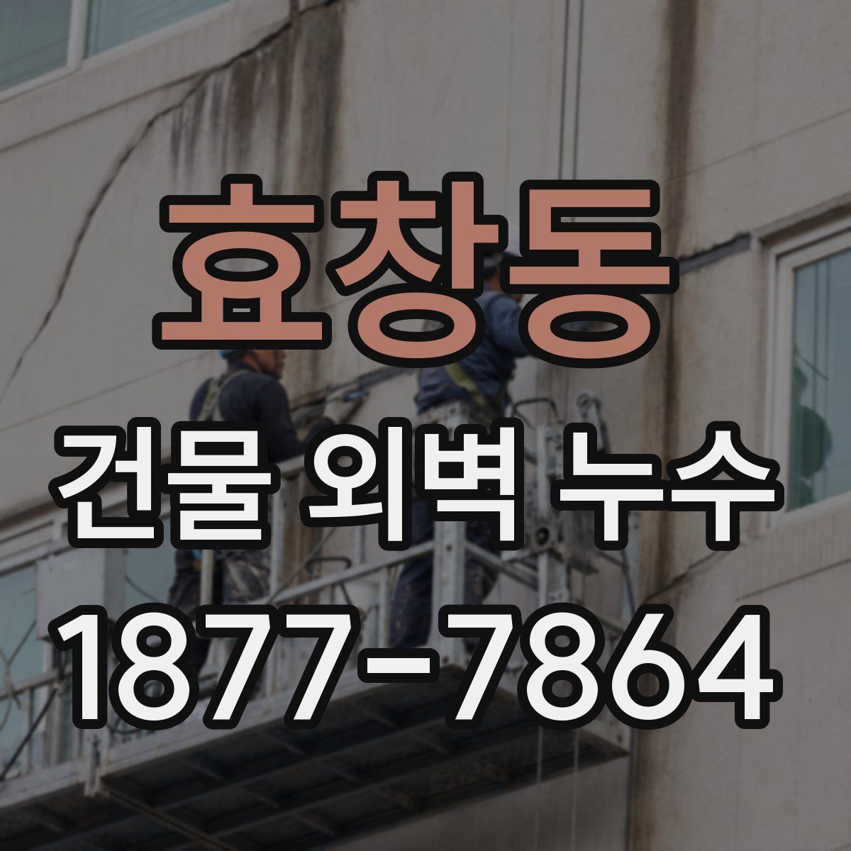 효창동 건물 외벽 누수