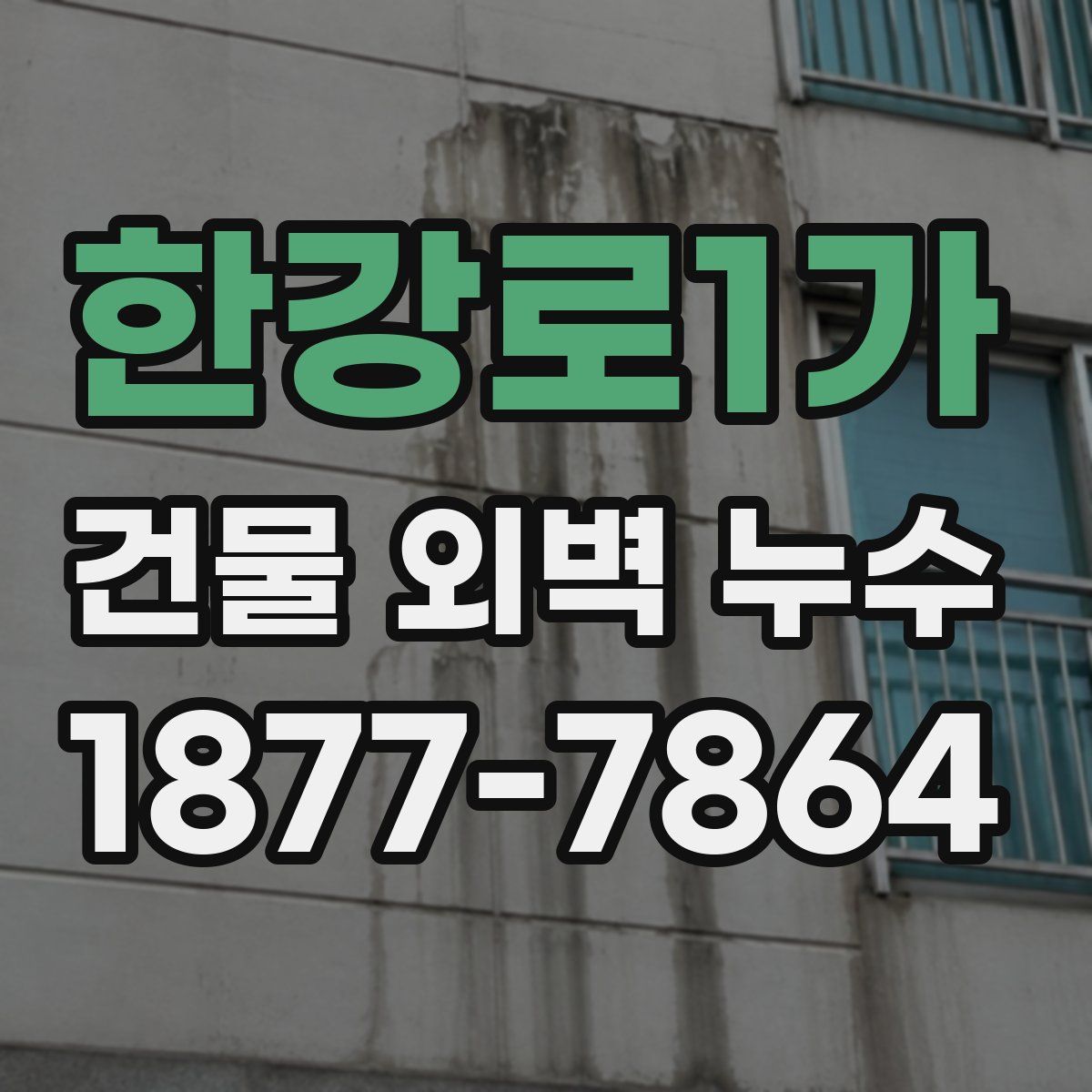한강로1가 건물 외벽 누수