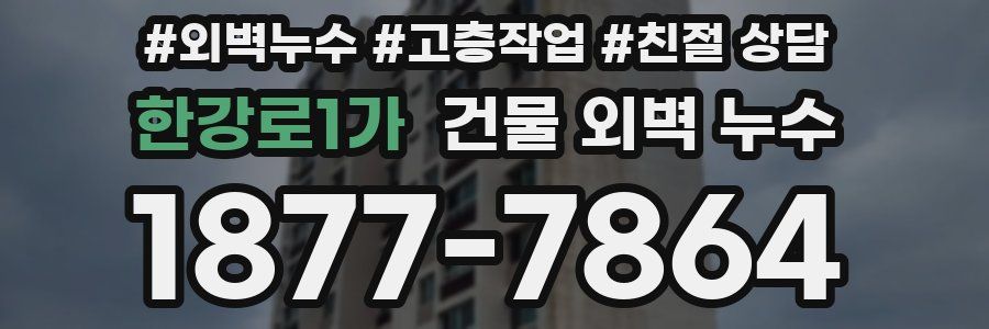 한강로1가 건물 외벽 누수