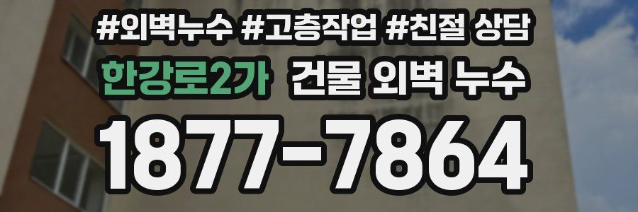 한강로2가 건물 외벽 누수