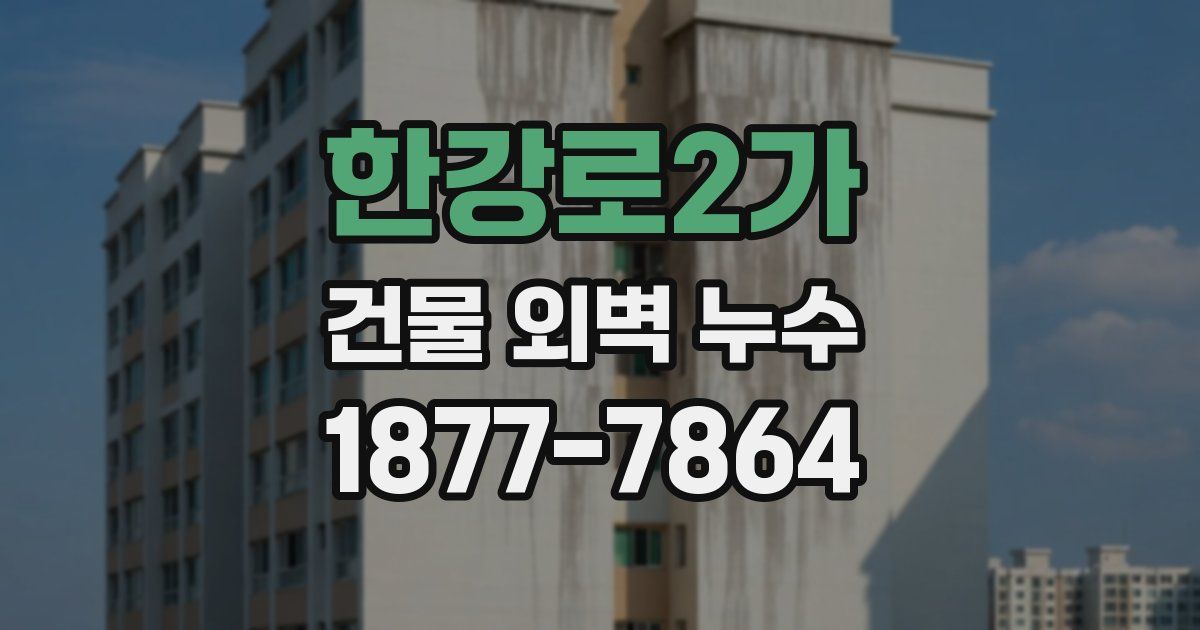 한강로2가 건물 외벽 누수