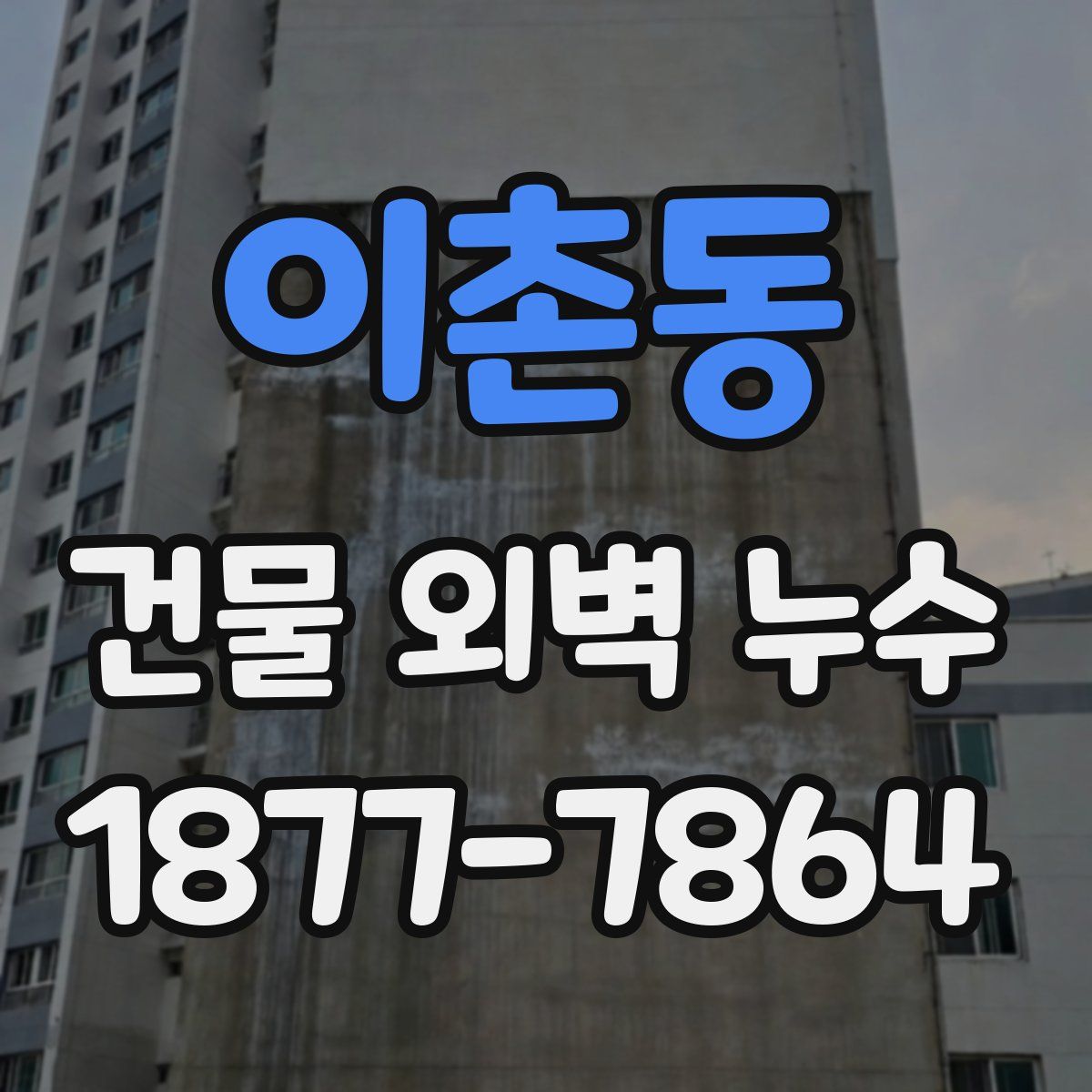 이촌동 건물 외벽 누수