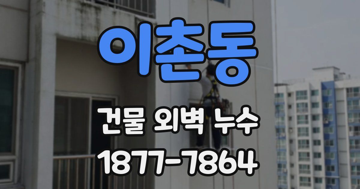 이촌동 건물 외벽 누수