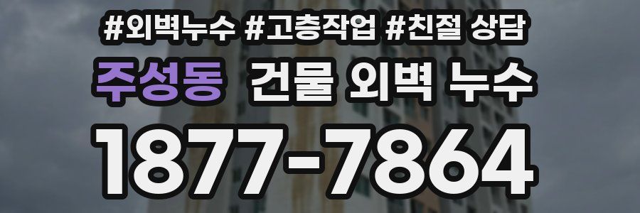 주성동 건물 외벽 누수