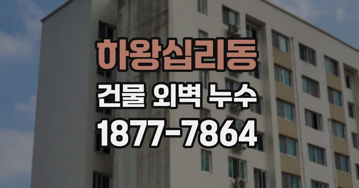하왕십리동 건물 외벽 누수