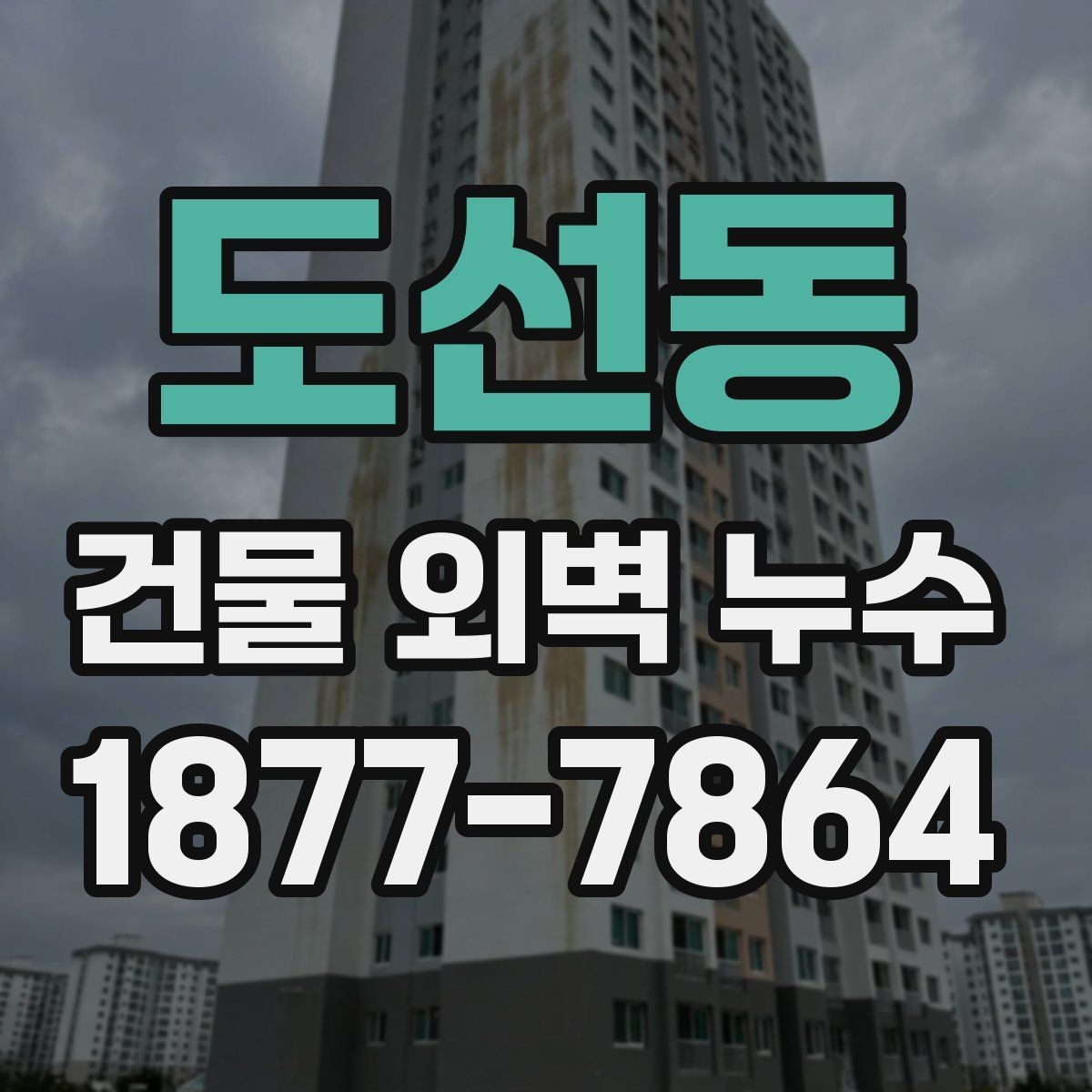 도선동 건물 외벽 누수 수리 방식의 장단점