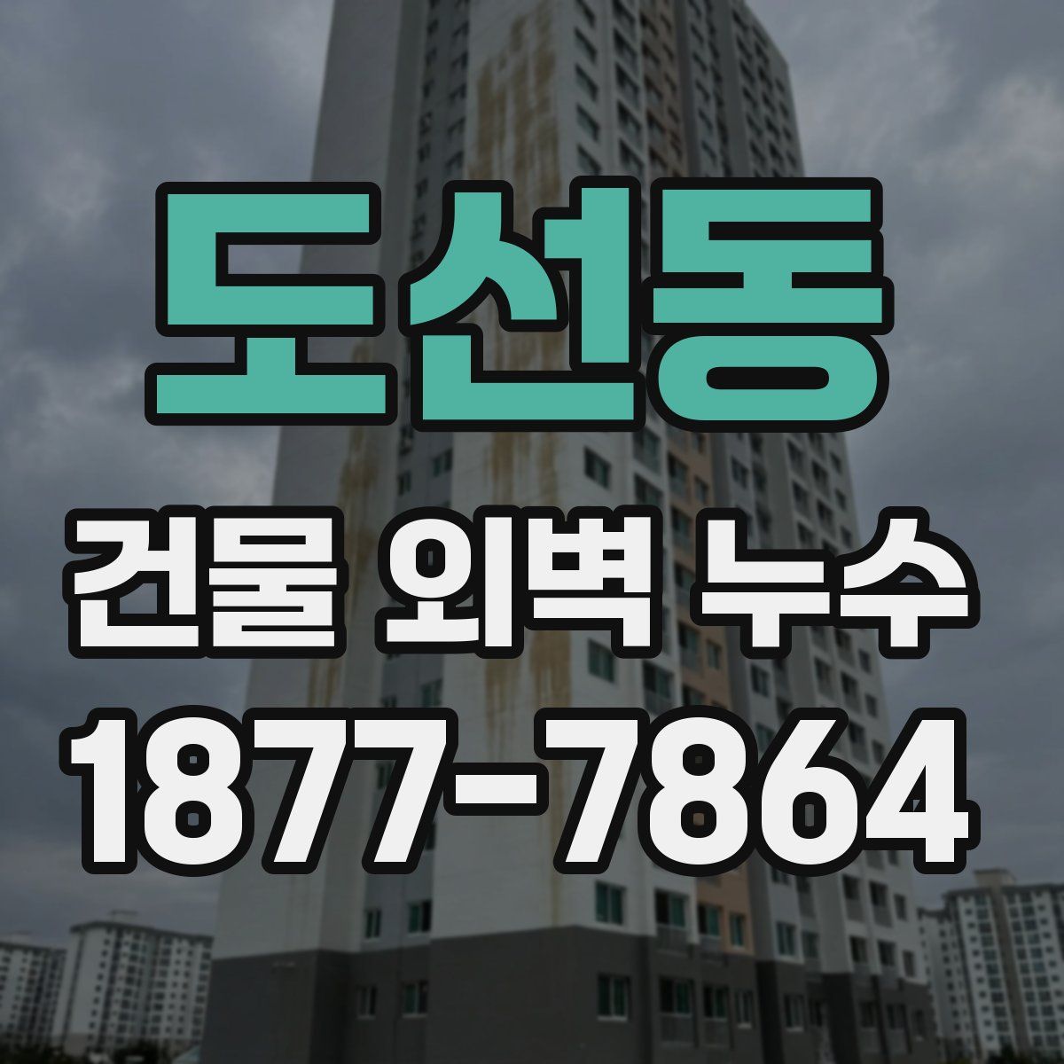 도선동 건물 외벽 누수