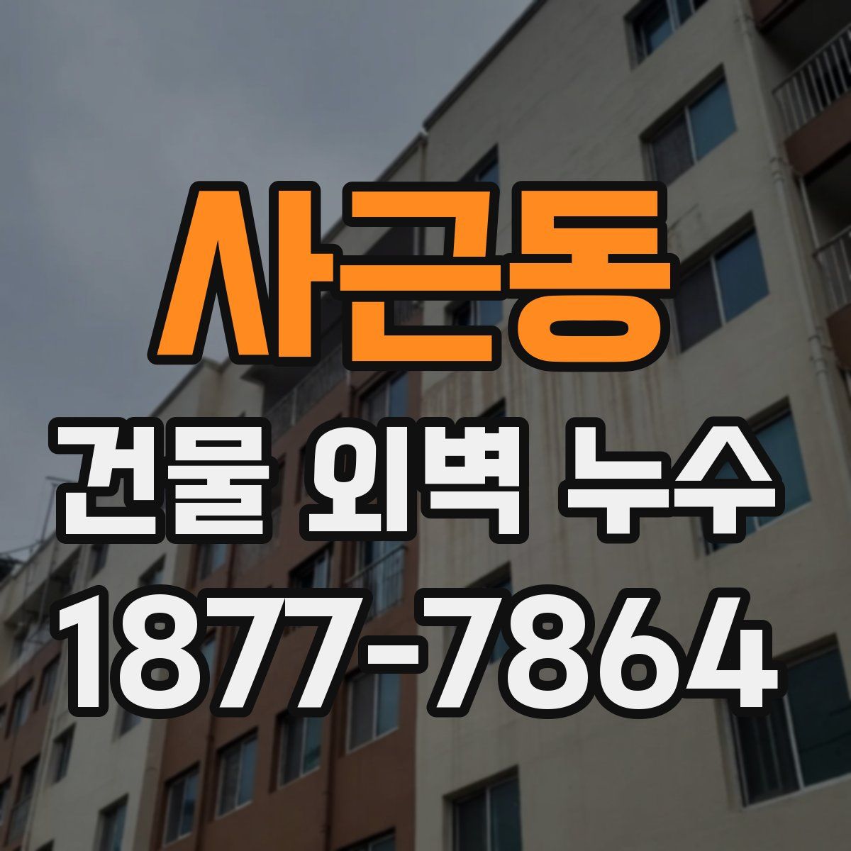 사근동 건물 외벽 누수