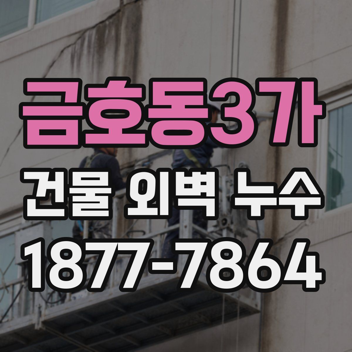 금호동3가 건물 외벽 누수
