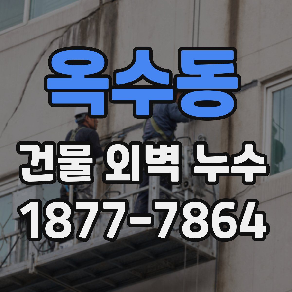 옥수동 건물 외벽 누수