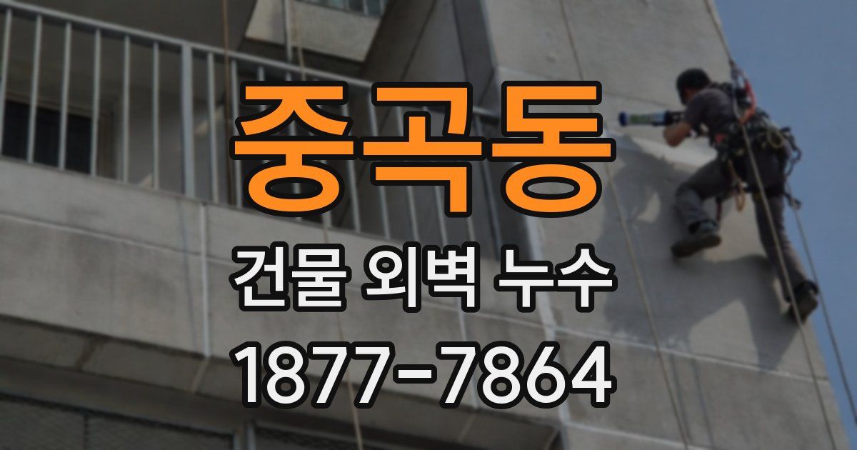 중곡동 건물 외벽 누수