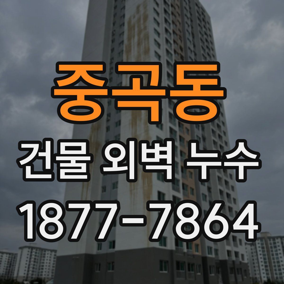 중곡동 건물 외벽 누수