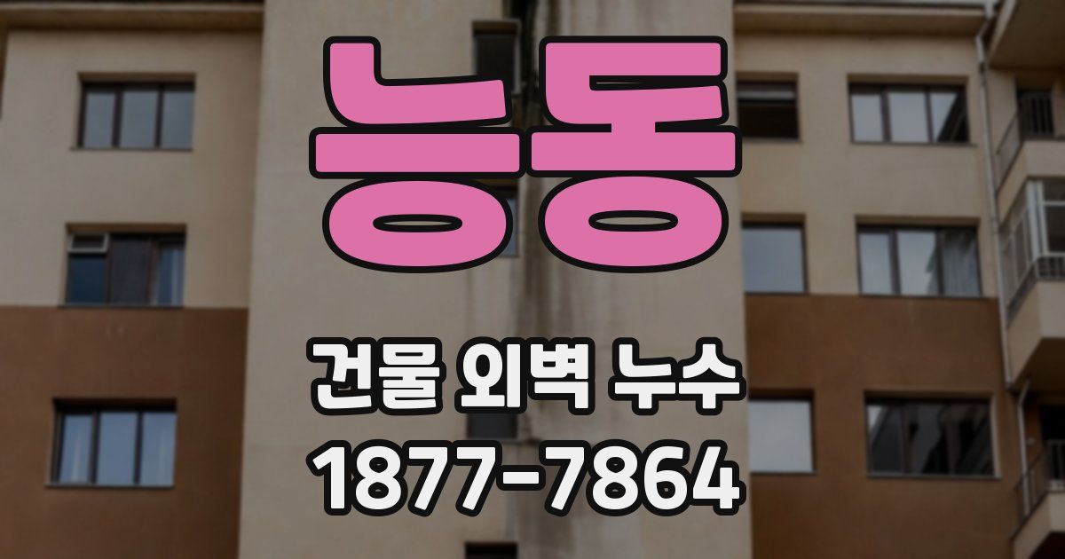 능동 건물 외벽 누수