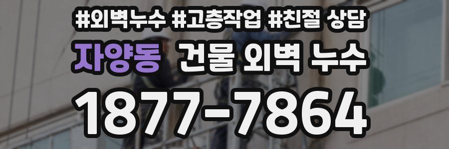 자양동 건물 외벽 누수