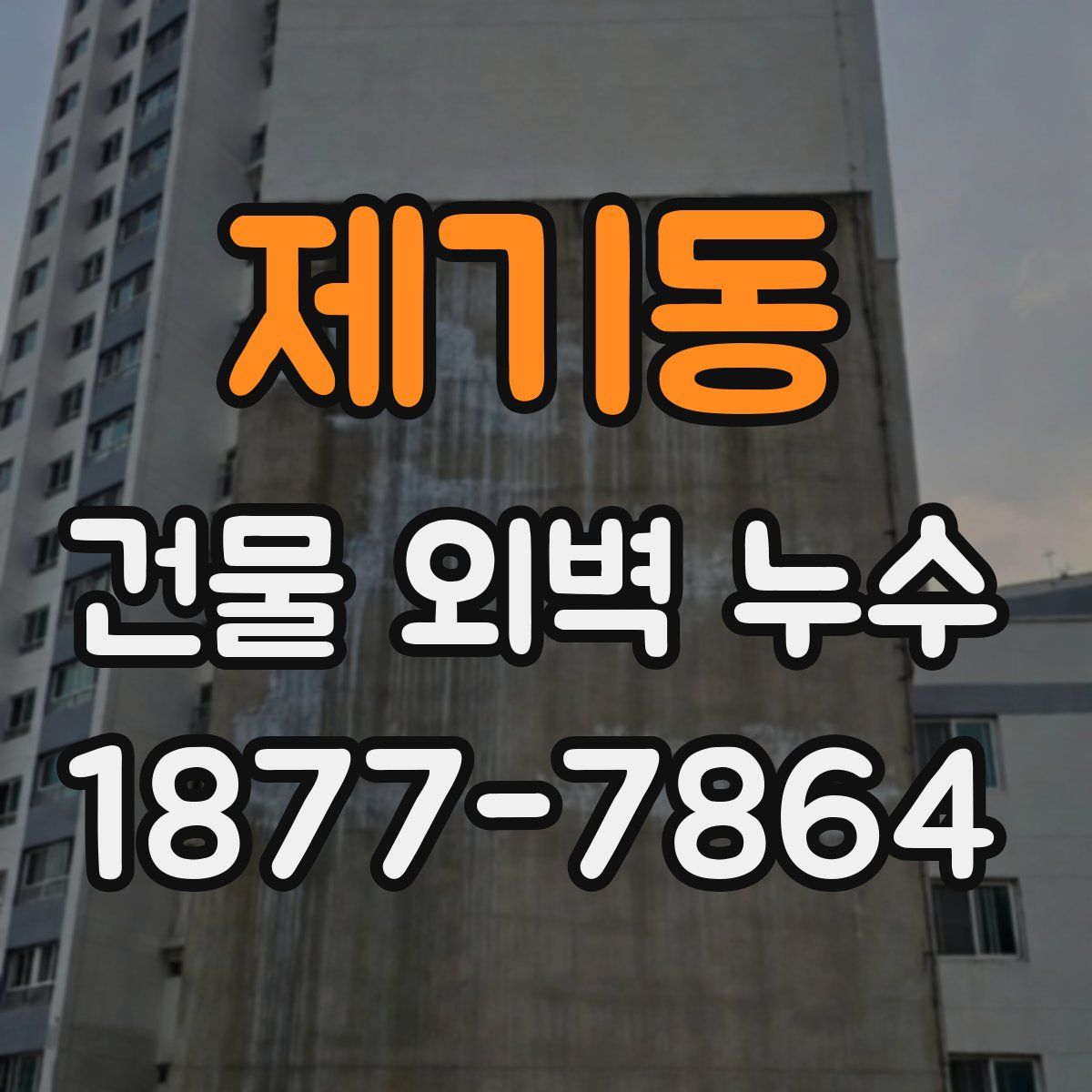 제기동 건물 외벽 누수