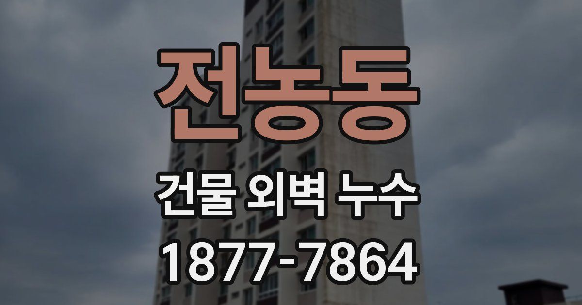 전농동 건물 외벽 누수