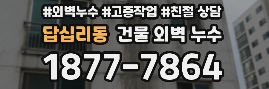 답십리동 건물 외벽 누수