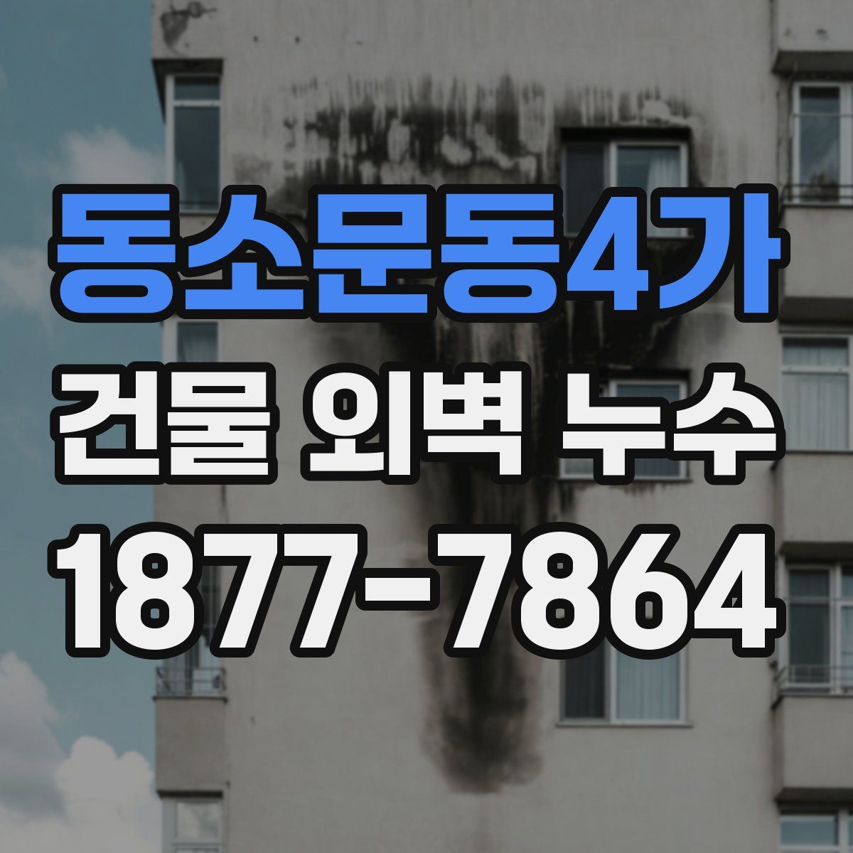 동소문동4가 건물 외벽 누수