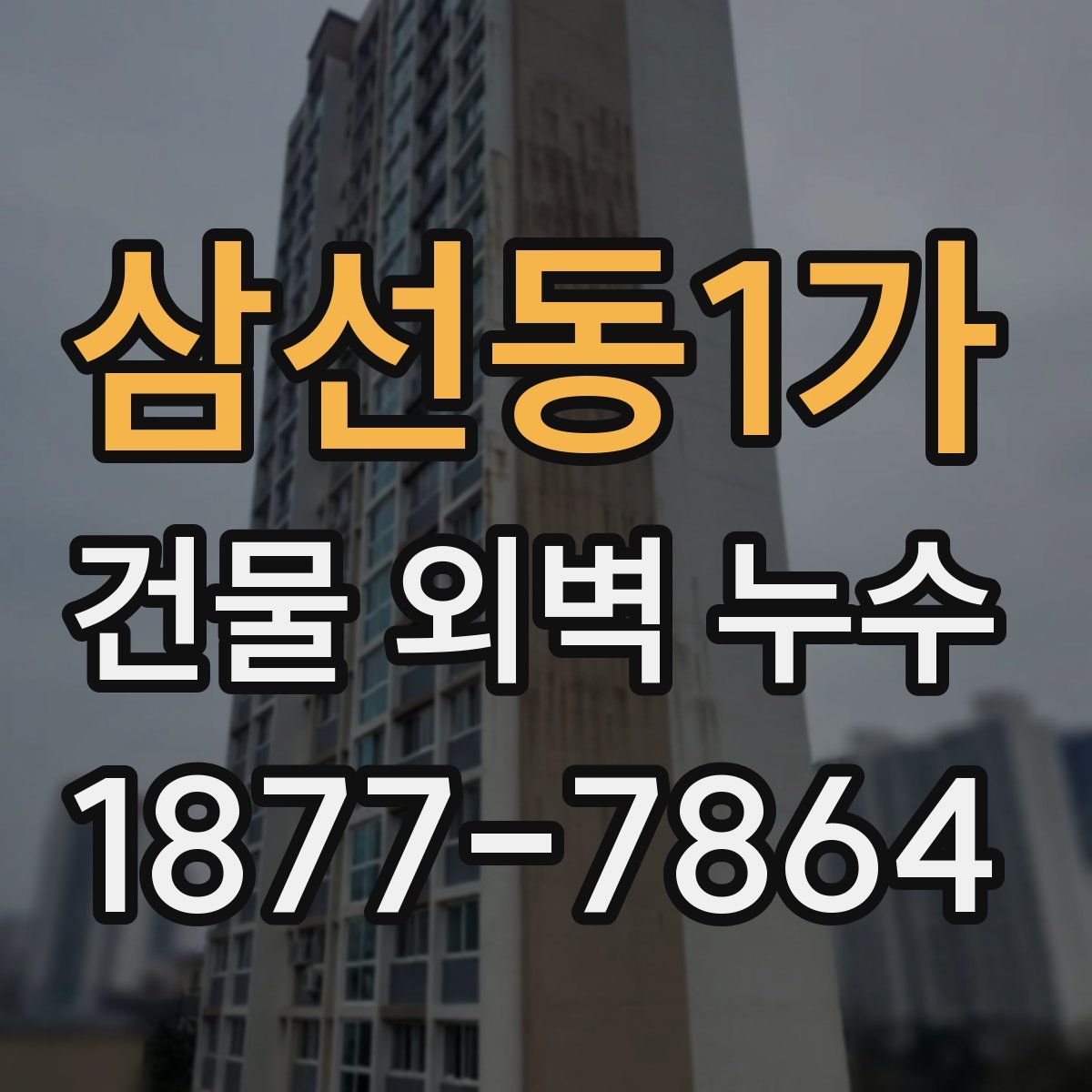 삼선동1가 건물 외벽 누수
