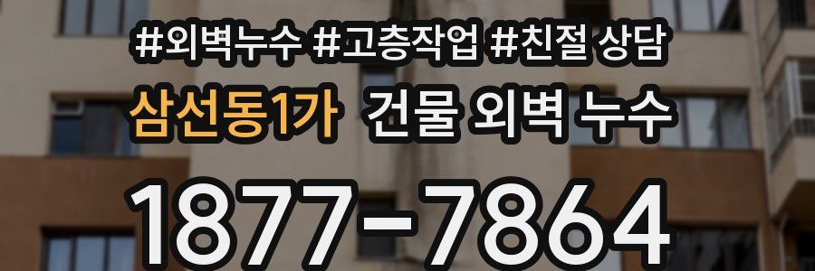 삼선동1가 건물 외벽 누수