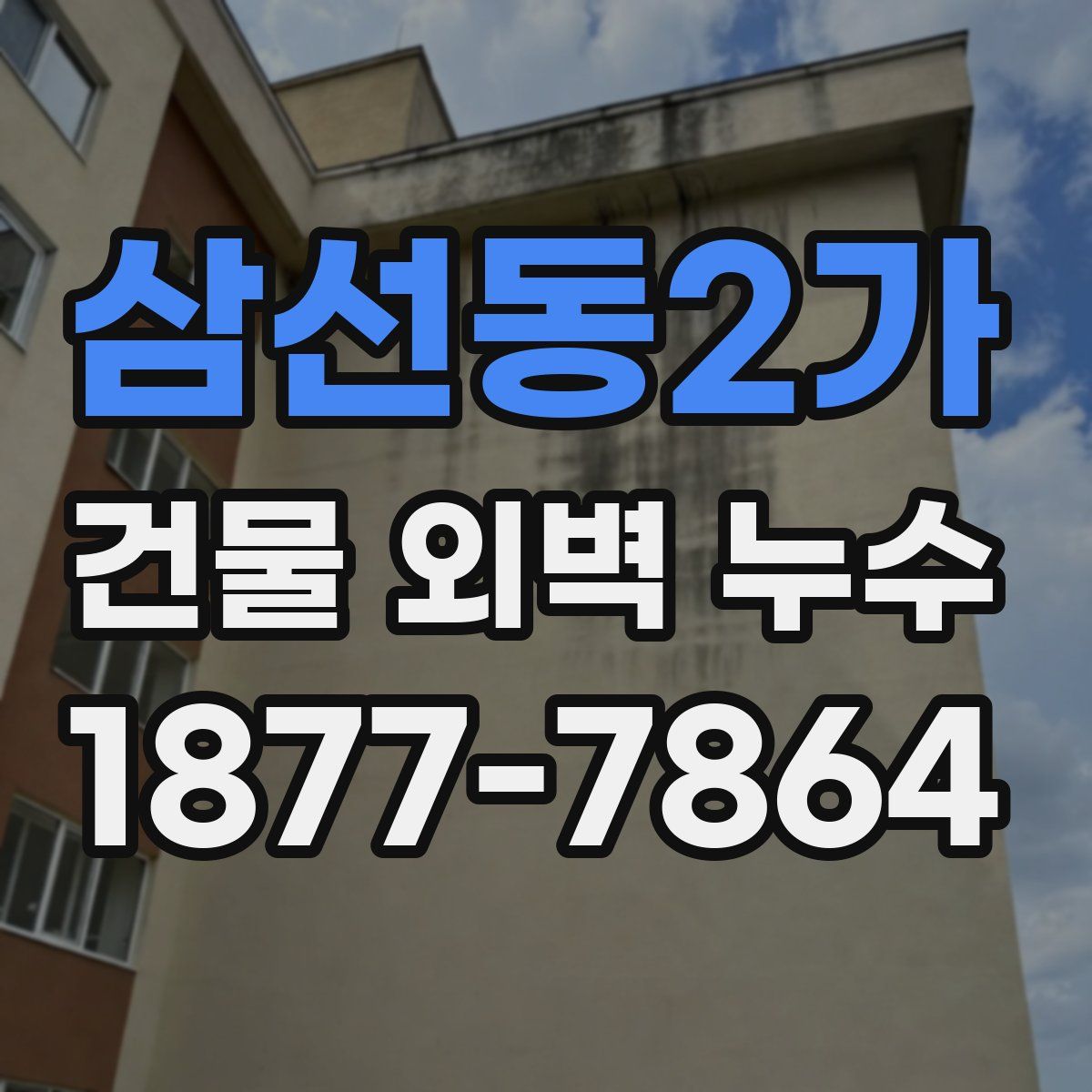 삼선동2가 건물 외벽 누수