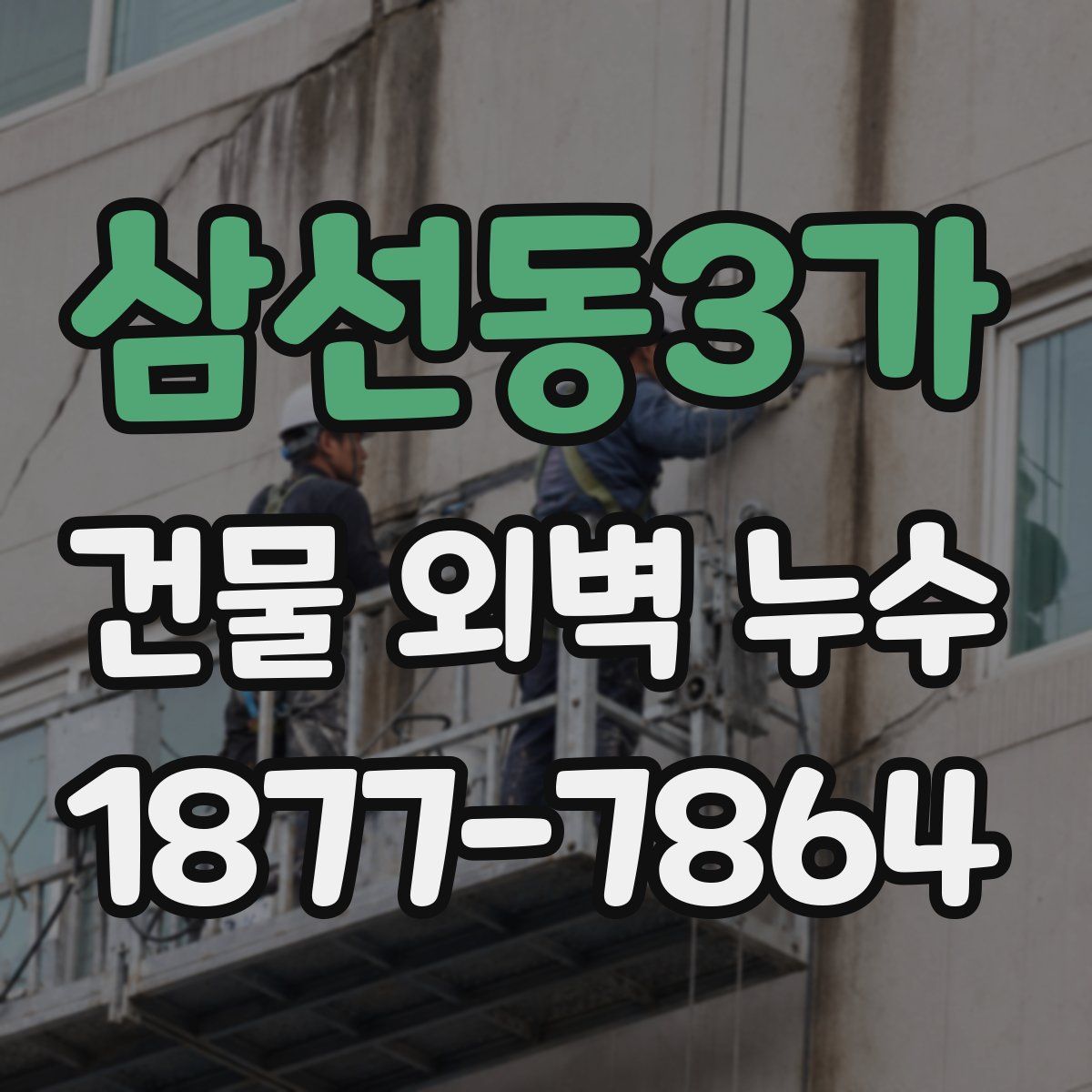 삼선동3가 건물 외벽 누수