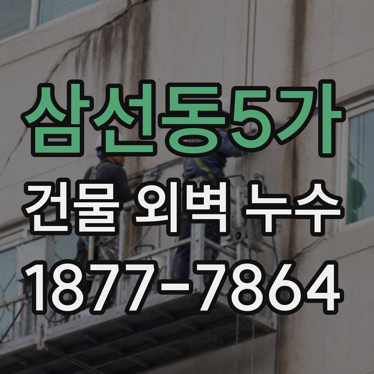 삼선동5가 건물 외벽 누수