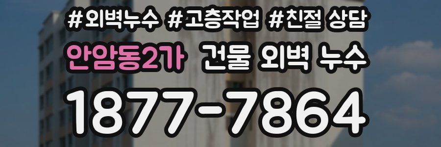 안암동2가 건물 외벽 누수