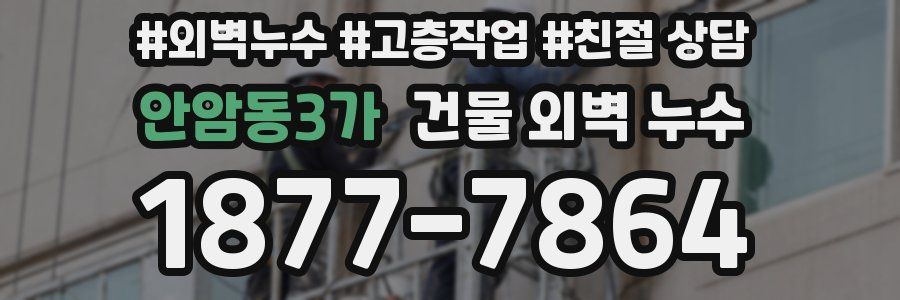 안암동3가 건물 외벽 누수