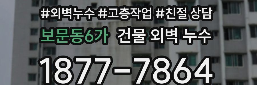 보문동6가 건물 외벽 누수