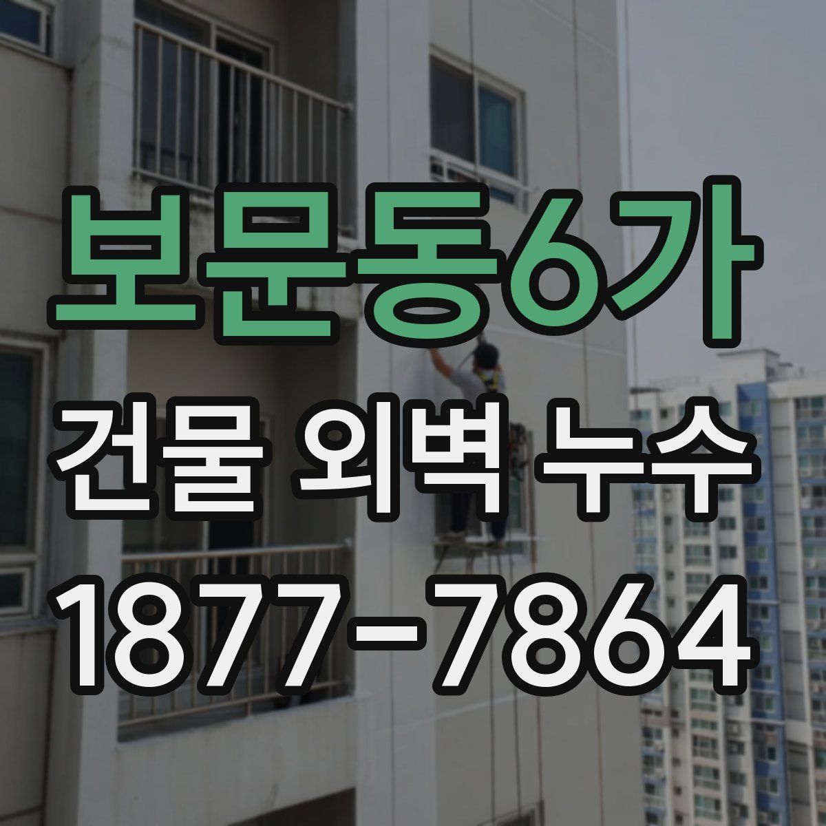 보문동6가 건물 외벽 누수