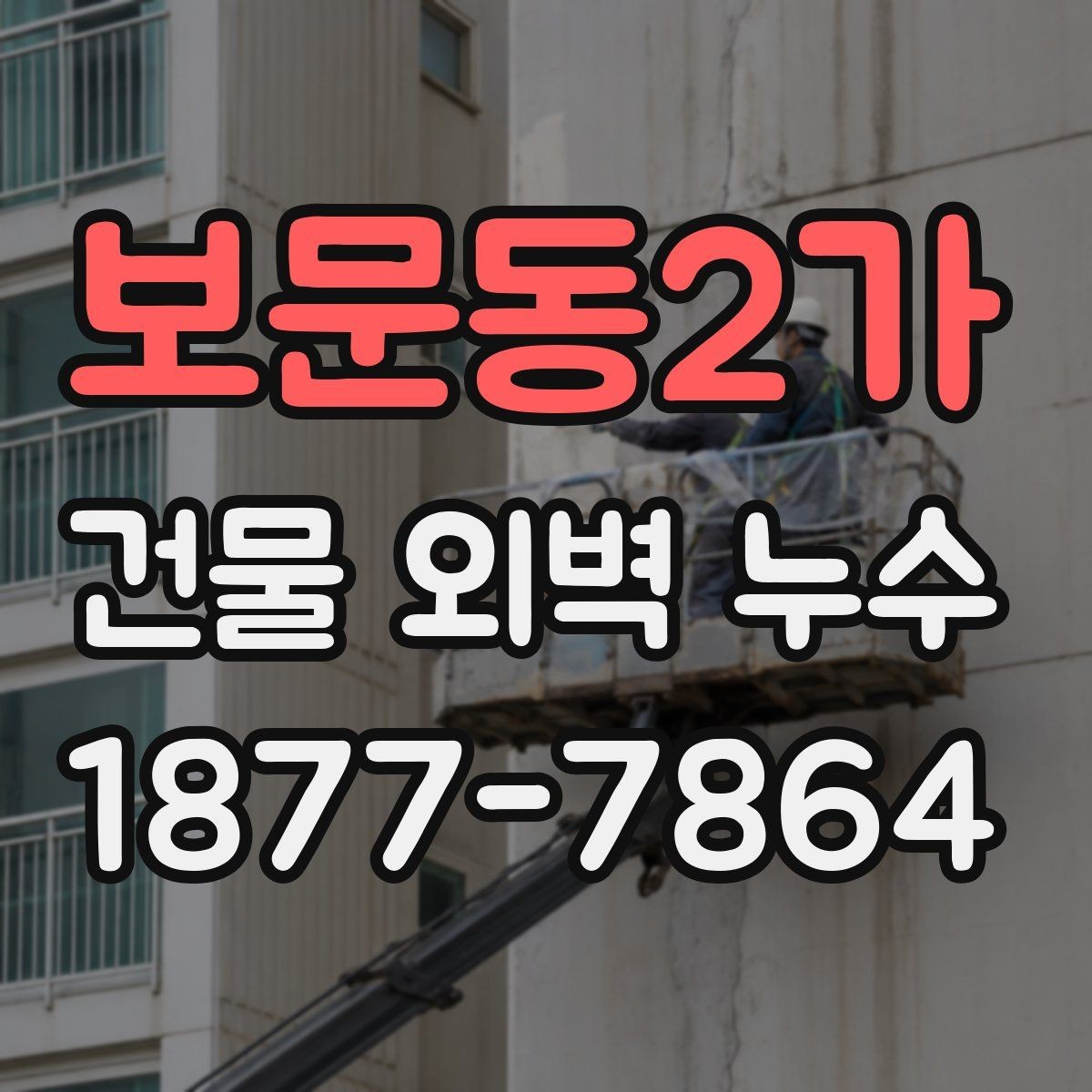 보문동2가 건물 외벽 누수 조사 시 확인할 항목